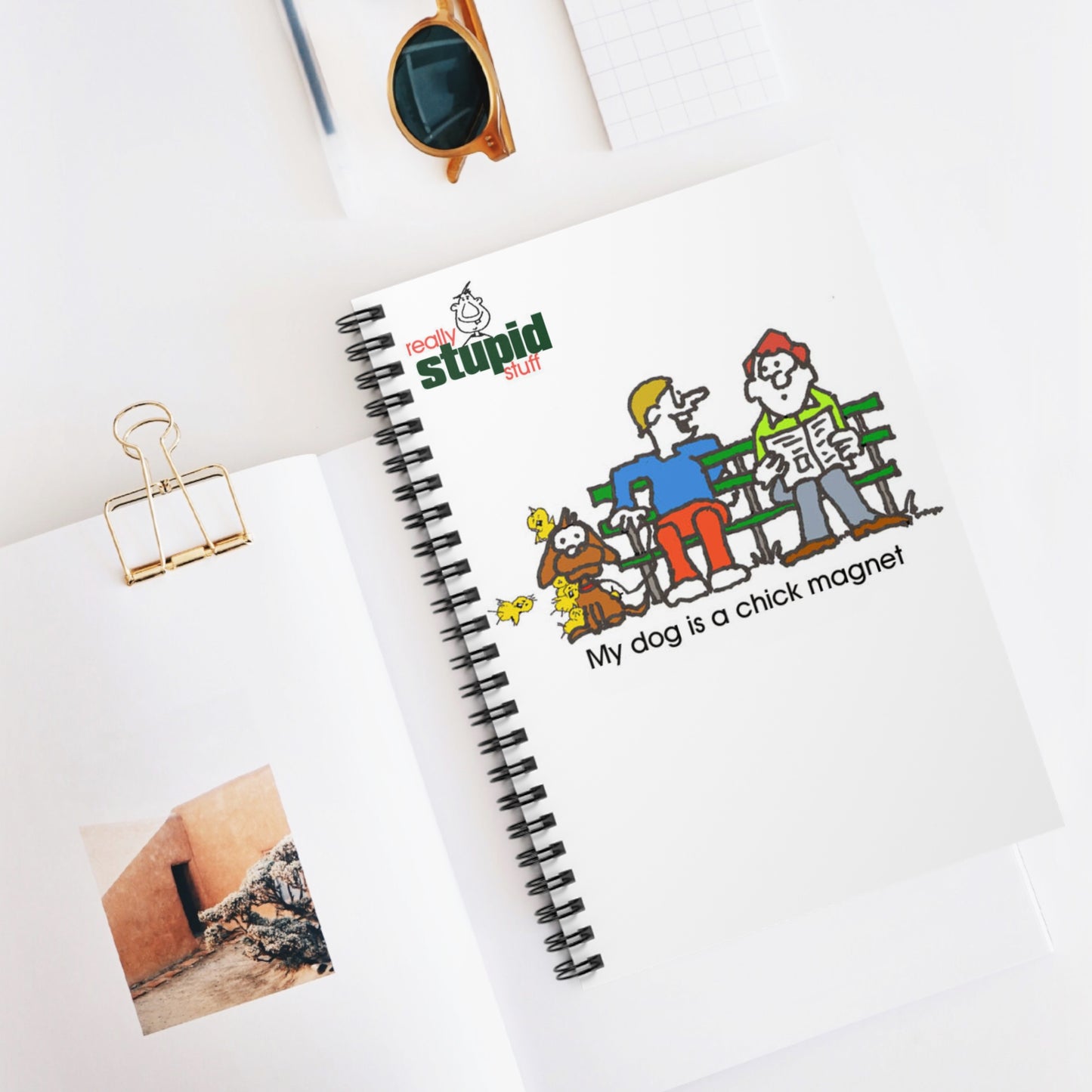 Chick Magnet Spiral Notebook - Ruled Line