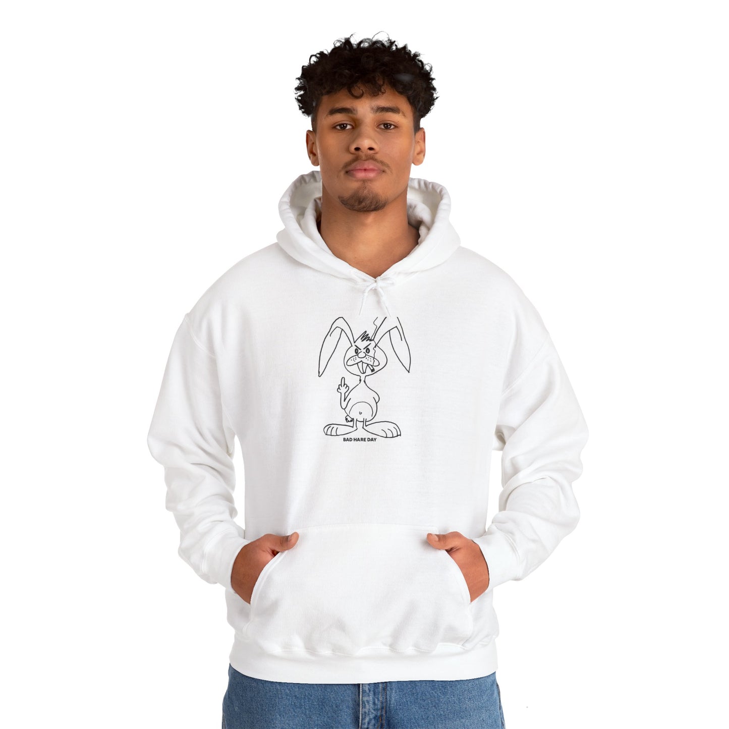 Bad Hare Day Unisex Heavy Blend™ Hooded Sweatshirt