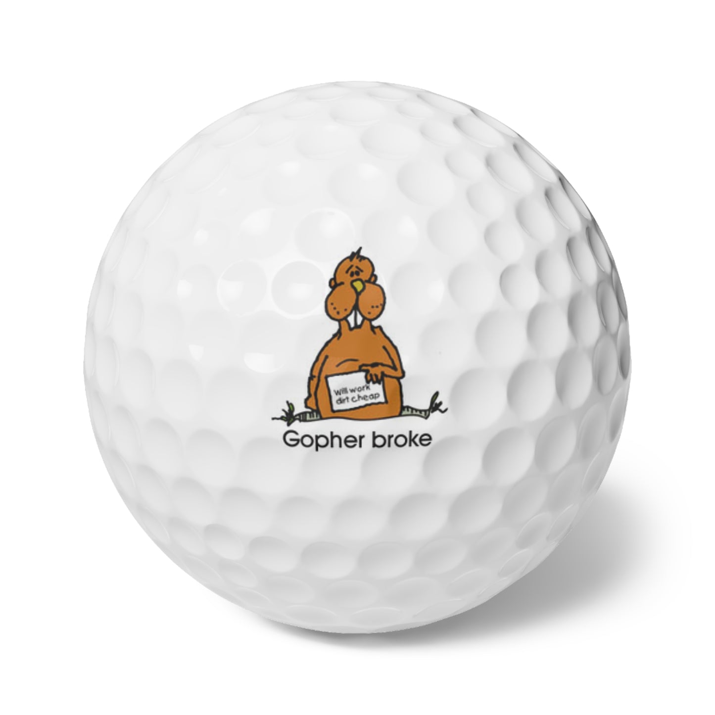 Gopher broke-Golf Balls, 6pcs