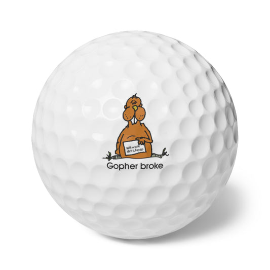 Gopher broke-Golf Balls, 6pcs