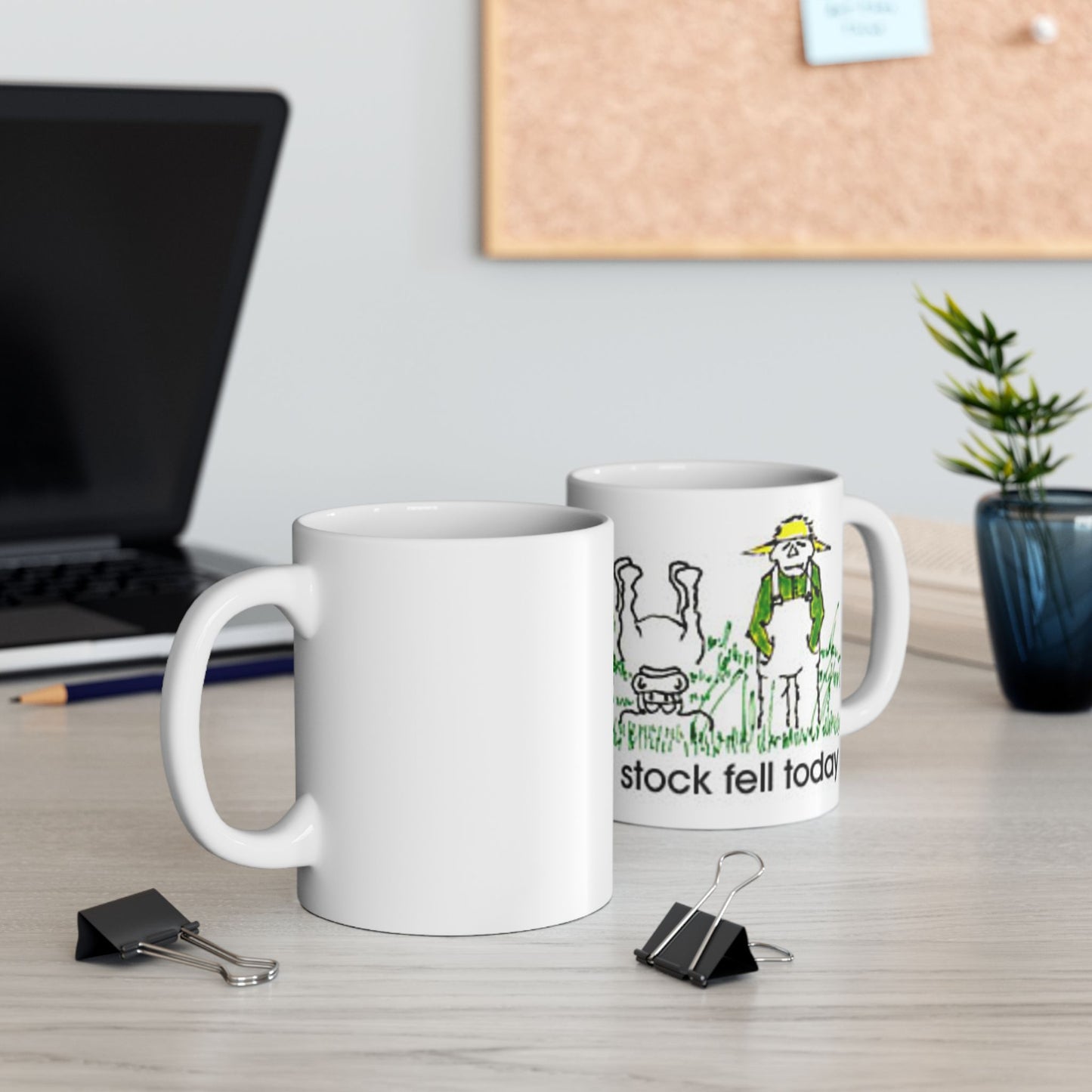 My Stock Fell Ceramic Mug, (11oz, 15oz)