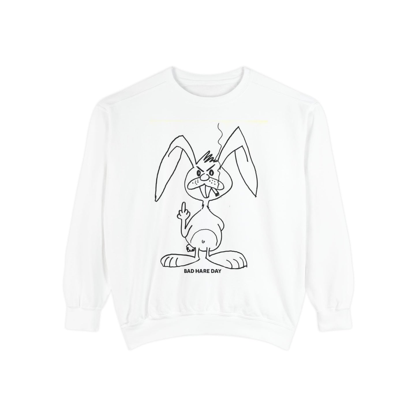 Bad Hare Day Unisex Garment-Dyed Sweatshirt