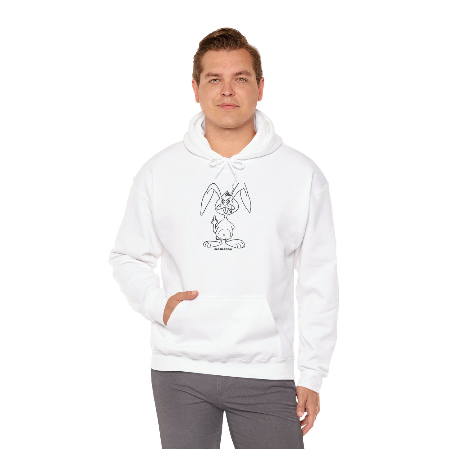 Bad Hare Day Unisex Heavy Blend™ Hooded Sweatshirt