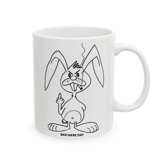 Bad Hare Day Ceramic Mug, (11oz, 15oz)