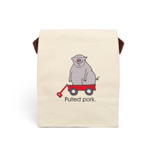 Pulled pork-Canvas Lunch Bag With Strap