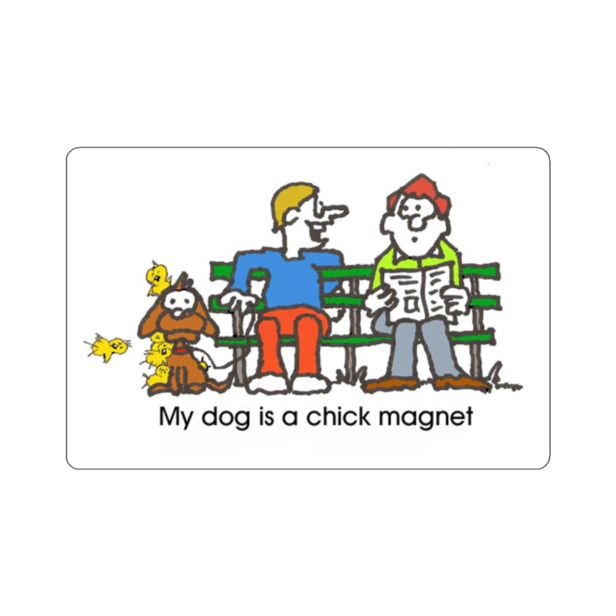 Chick Magnet Stickers