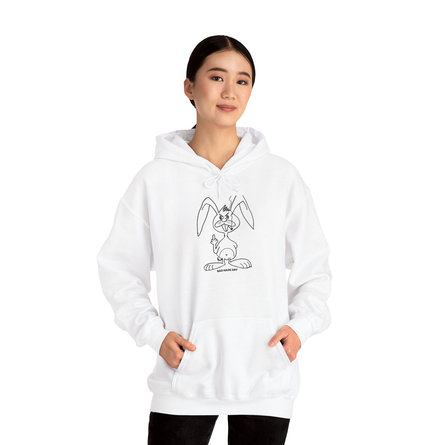 Bad Hare Day Unisex Heavy Blend™ Hooded Sweatshirt