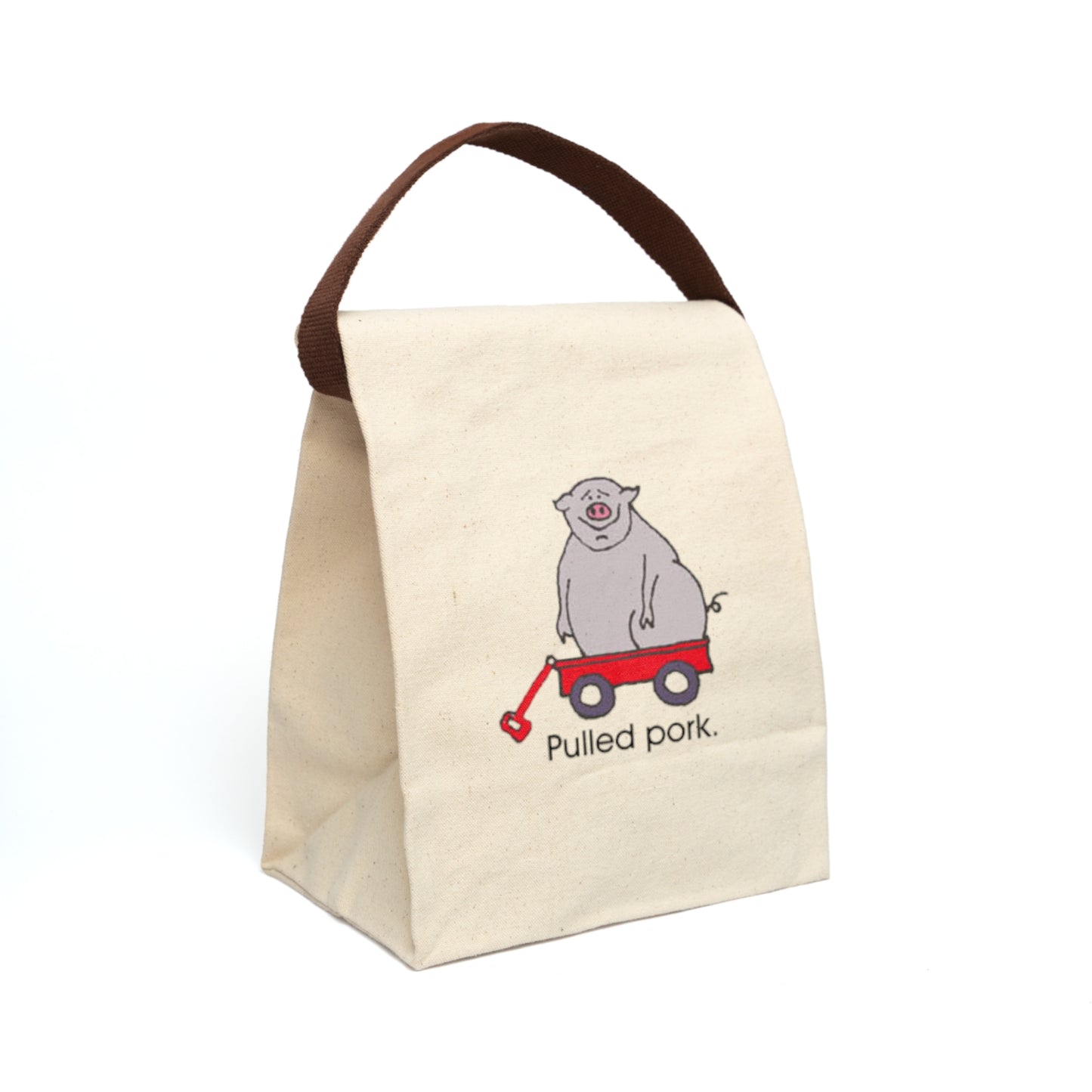 Pulled pork-Canvas Lunch Bag With Strap